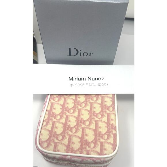 Christian Dior Trotter Pouch No.2 Pink PVC Authentic Dior Girly Collection - Picture 1 of 7